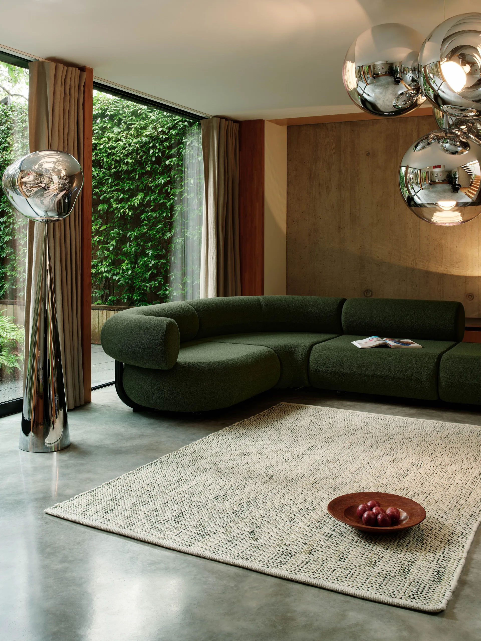 Tweed matta, Grön 170x240 cm Tom Dixon
