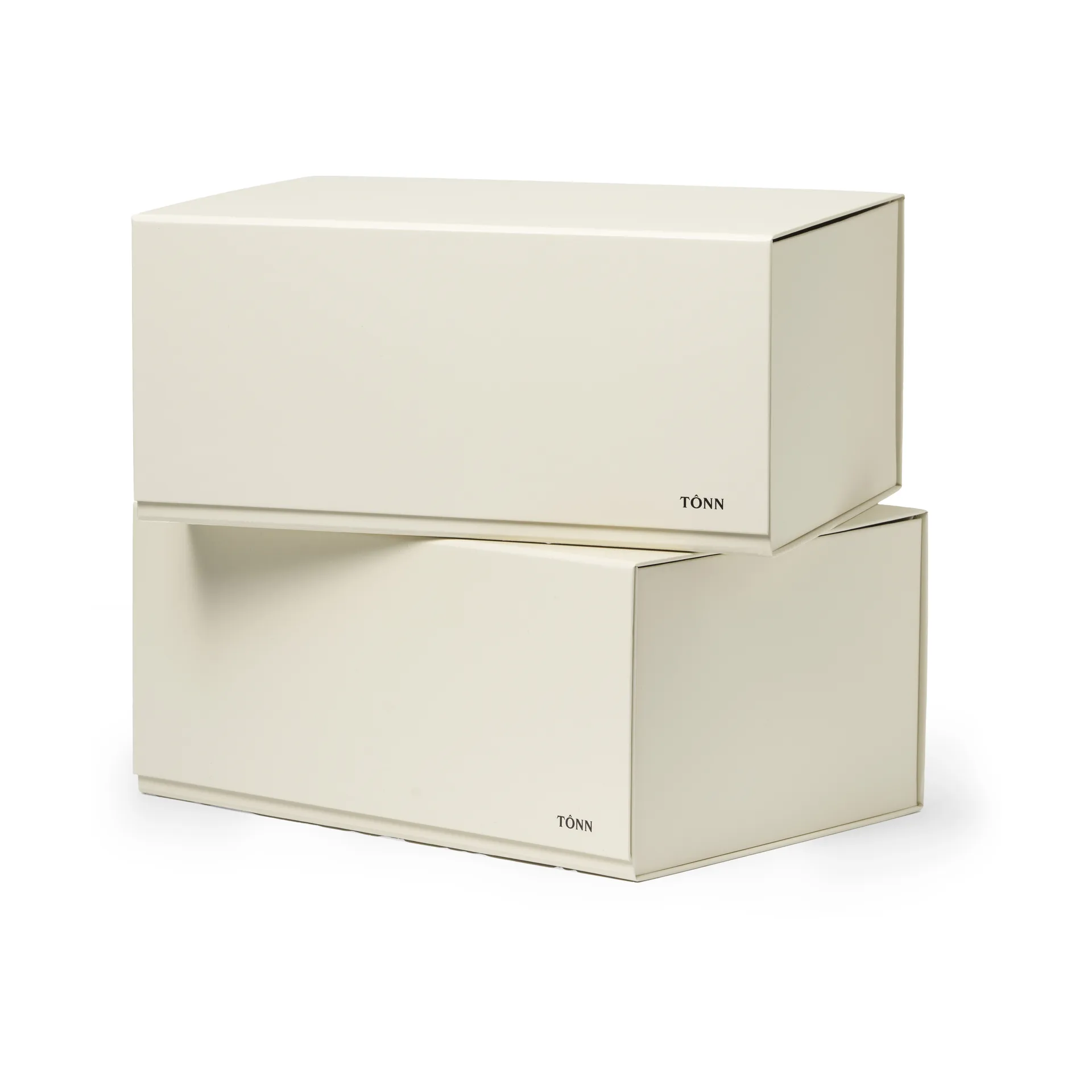 Pac box förvaringsbox, Off-white, medium 30x13,5x22 cm, 2-pack TÔNN furniture