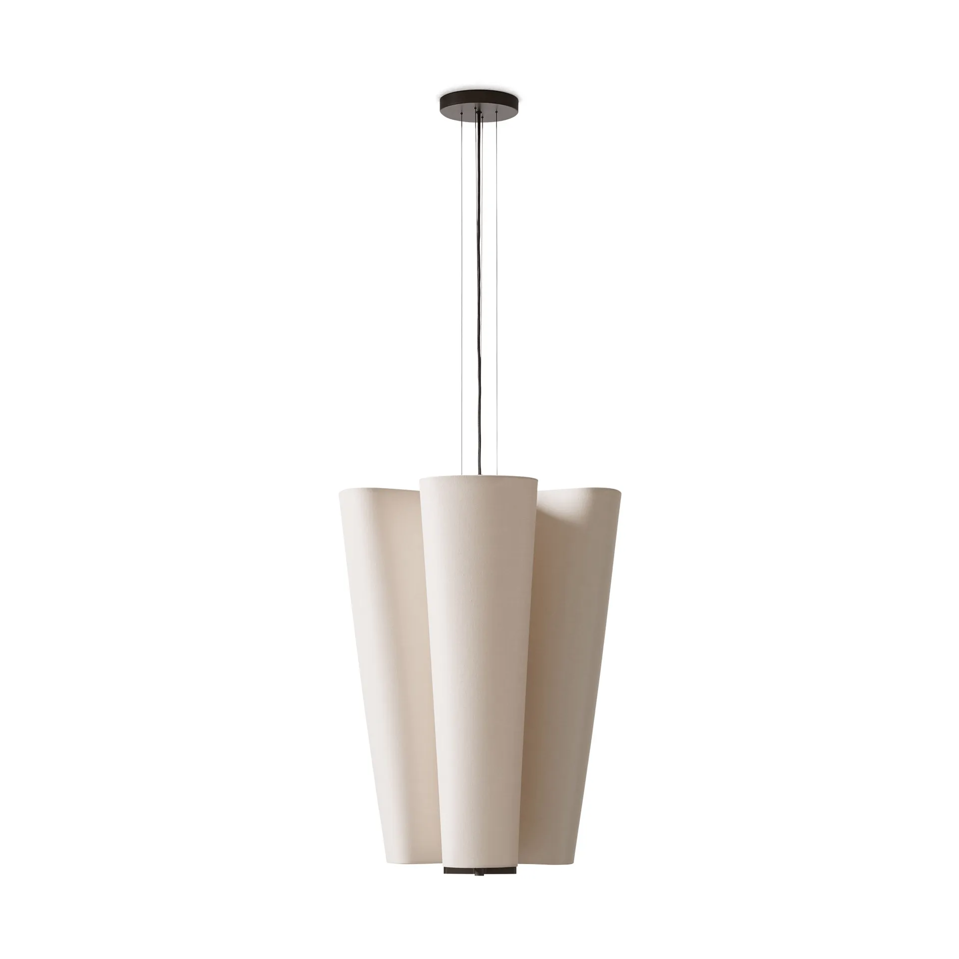 Bella chandelier pendel, SC115, Bronzed & Soft Canvas, Ø54 cm &Tradition