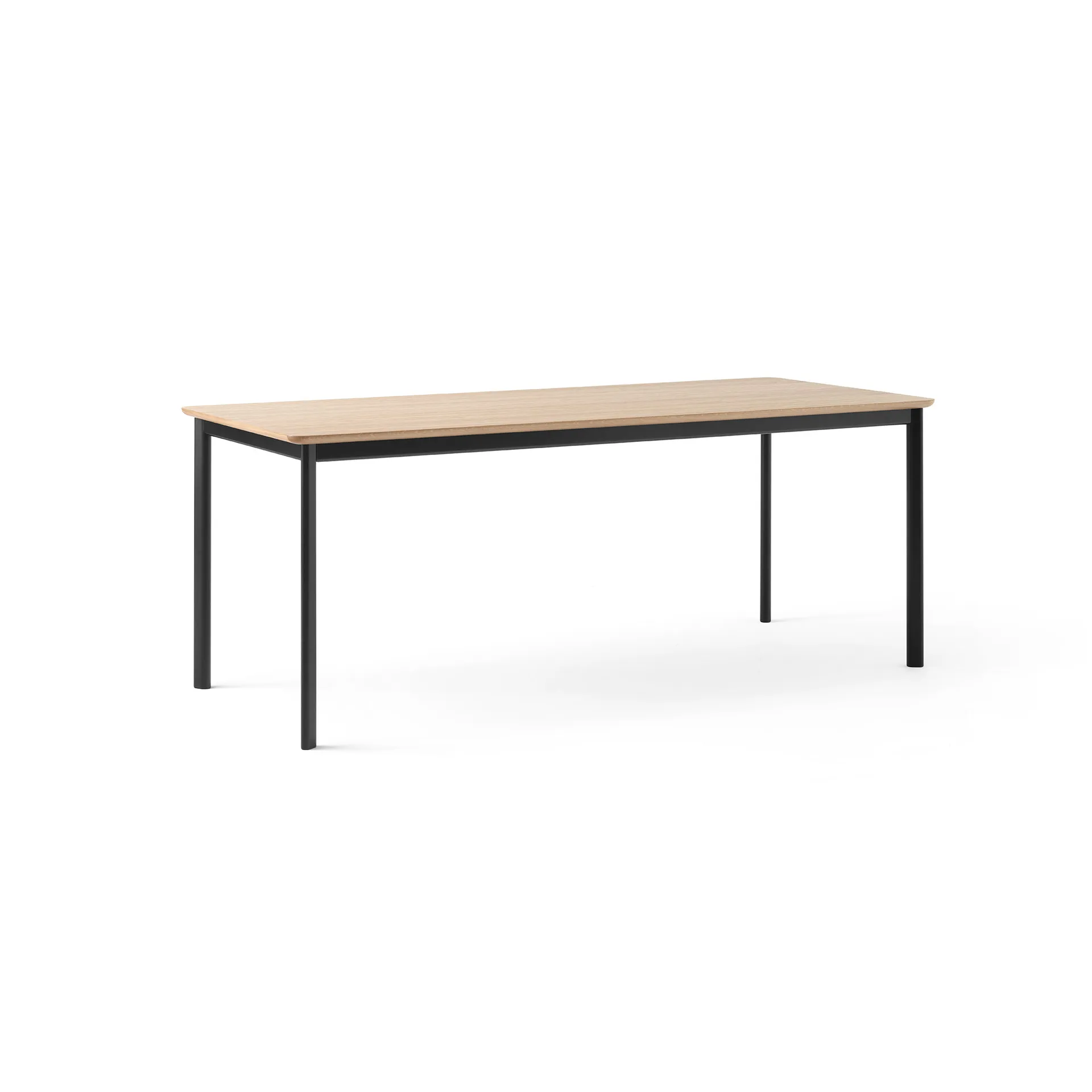 Drip HW116 matbord 83x193 cm, Black frame-clear lacq. oak &Tradition