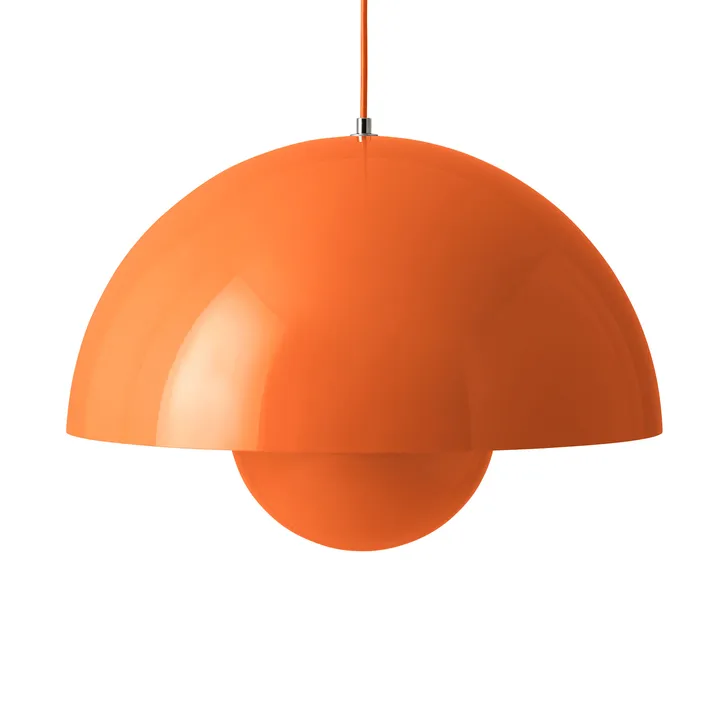Flowerpot VP2 pendel stor - Zesty orange - &Tradition