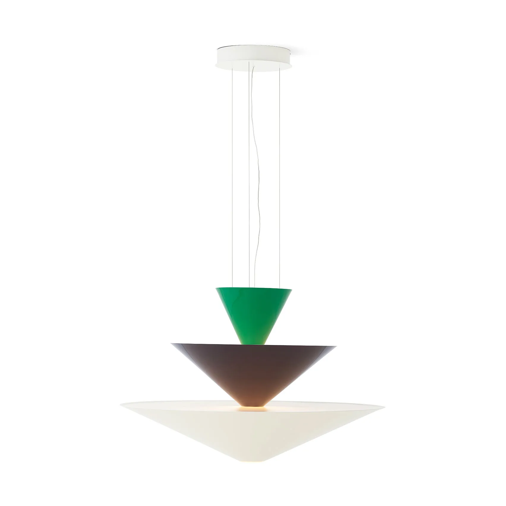 Gio LN15 pendel Ø92 cm, Signal green-deep blue-ecru &Tradition