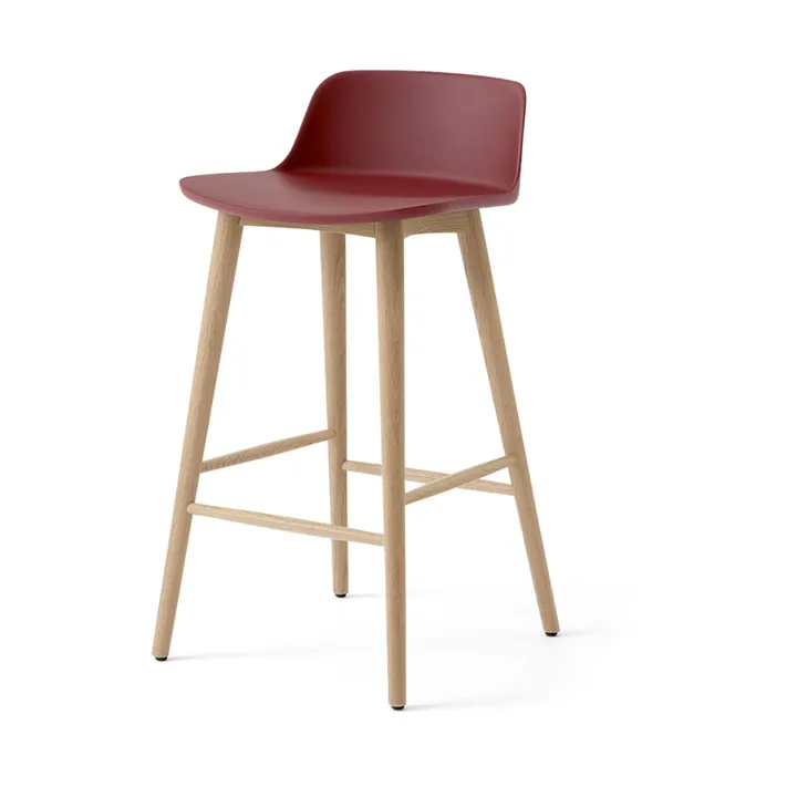 Rely HW118 barstol - Red brown-lackerad ek, 65 cm - &Tradition