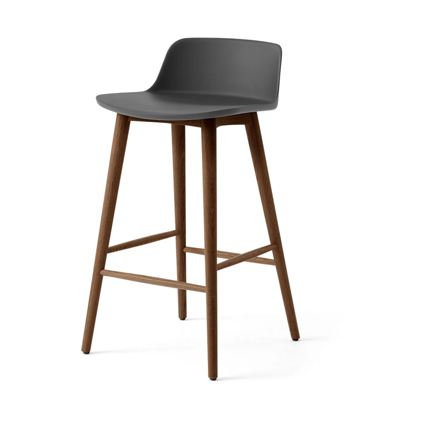 Rely HW118 barstol, Stone grey-lackerad valnöt, 65 cm &Tradition