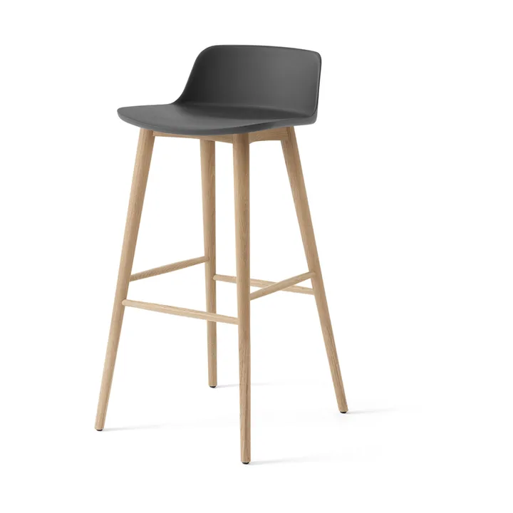Rely HW123 barstol - Stone grey-lackerad ek, 75 cm - &Tradition