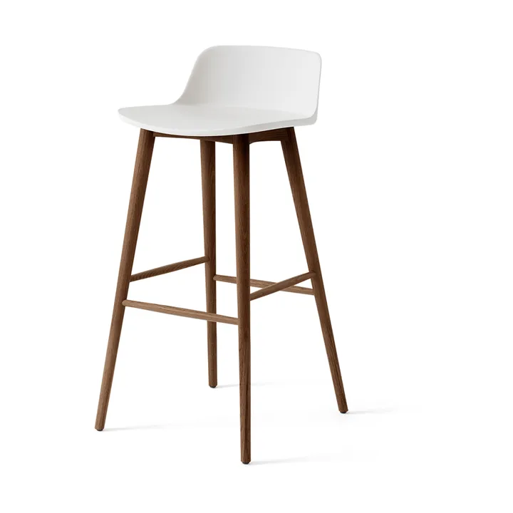 Rely HW123 barstol - White-lackerad valnöt, 75 cm - &Tradition