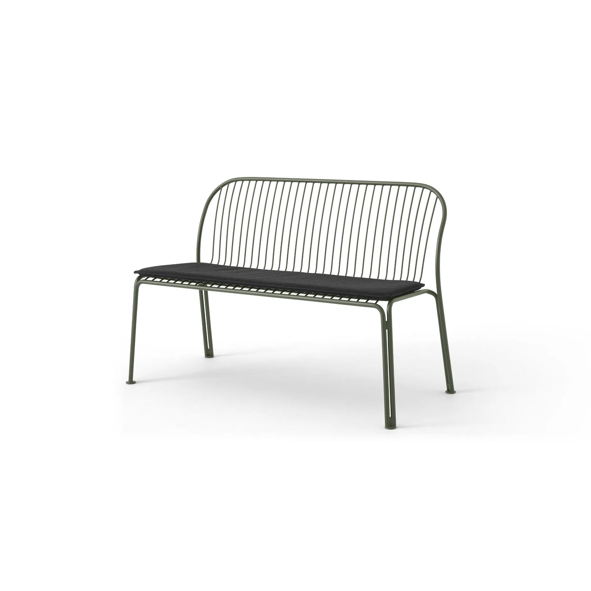 Thorvald SC111 bänk, Bronze green, 129 cm &Tradition