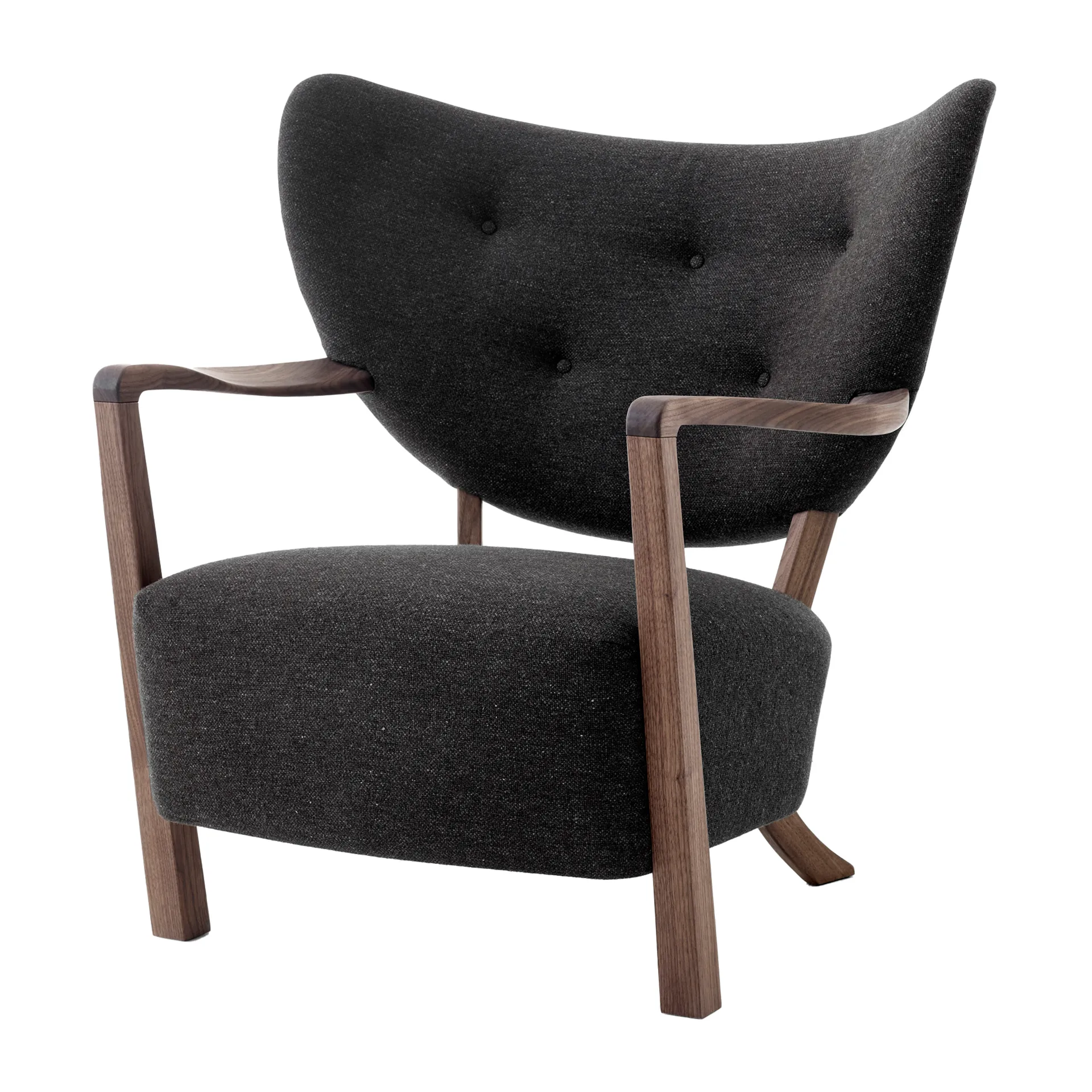 Wulff Lounge Chair ATD2 fåtölj, Oljad valnöt-Hallingdal &Tradition