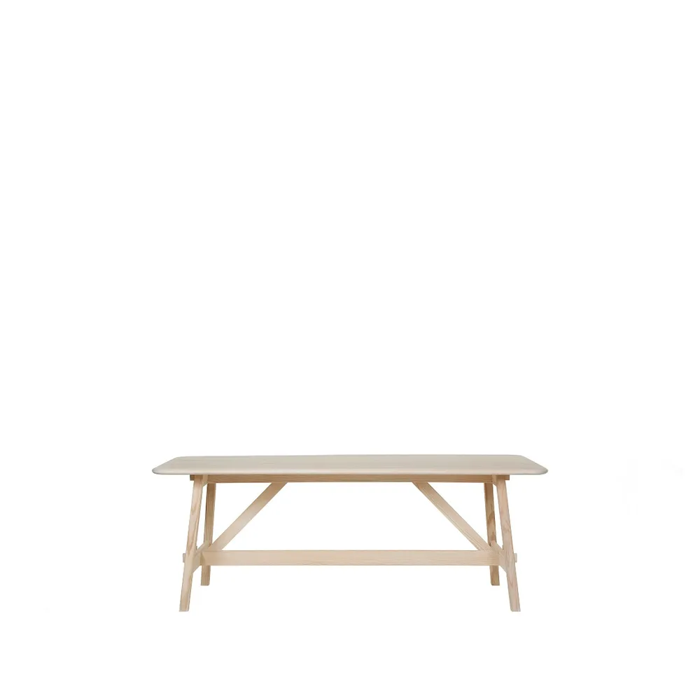 Landala matbord, Ek vit hårdvaxolja 160x75 cm Tre Sekel Möbelsnickeri