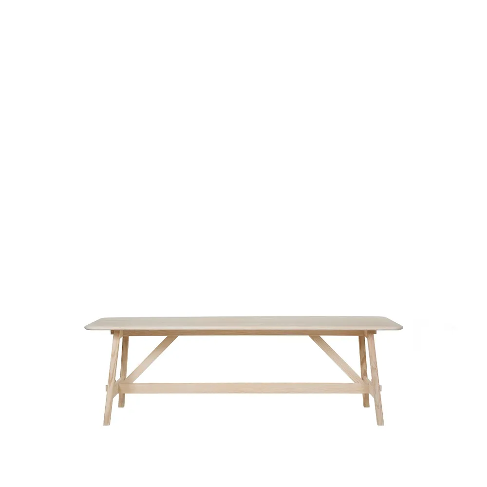 Landala matbord, Furu vit hårdvaxolja 215x75 cm Tre Sekel Möbelsnickeri