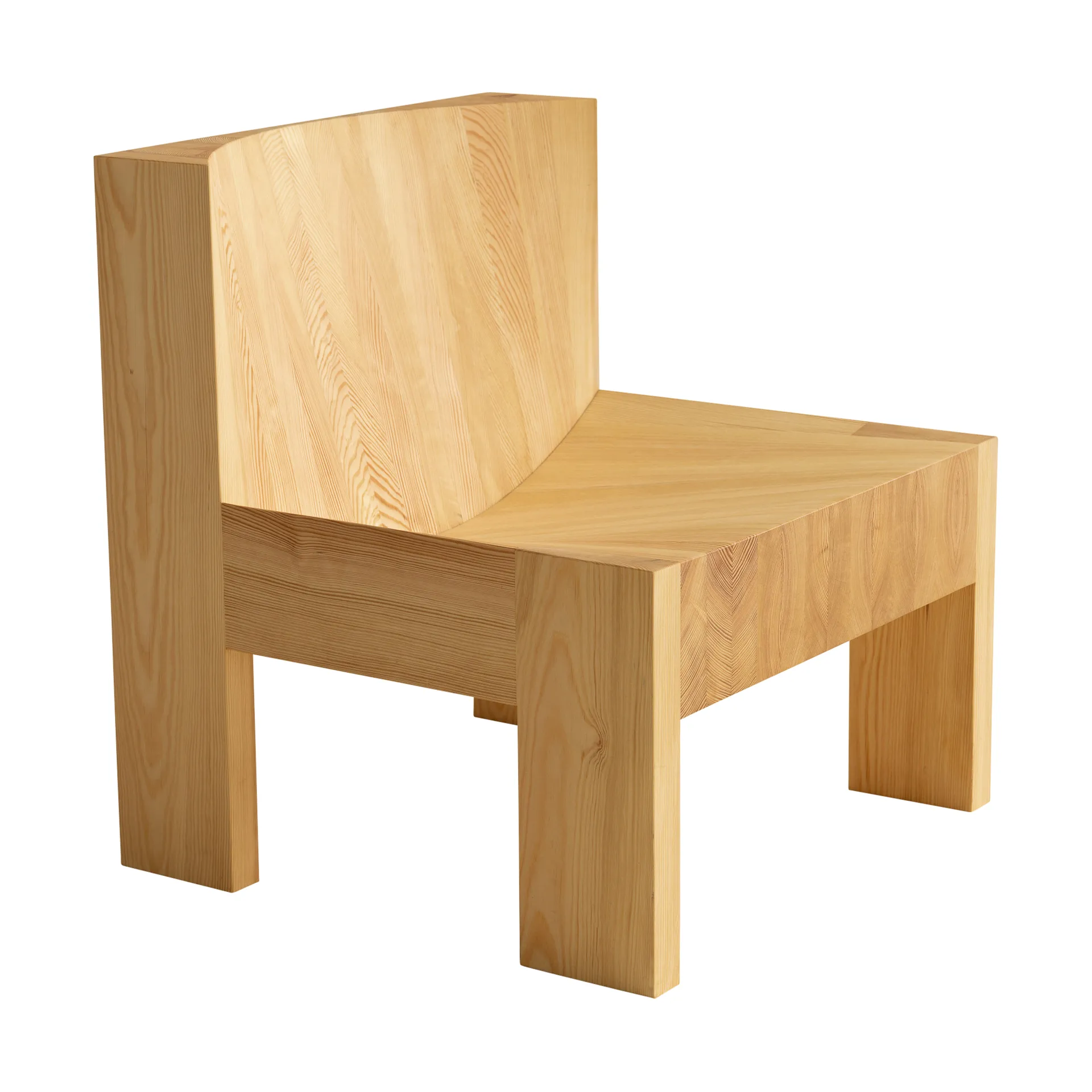 005 Lounge Chair loungestol, Matt oljevaxad furu Vaarnii