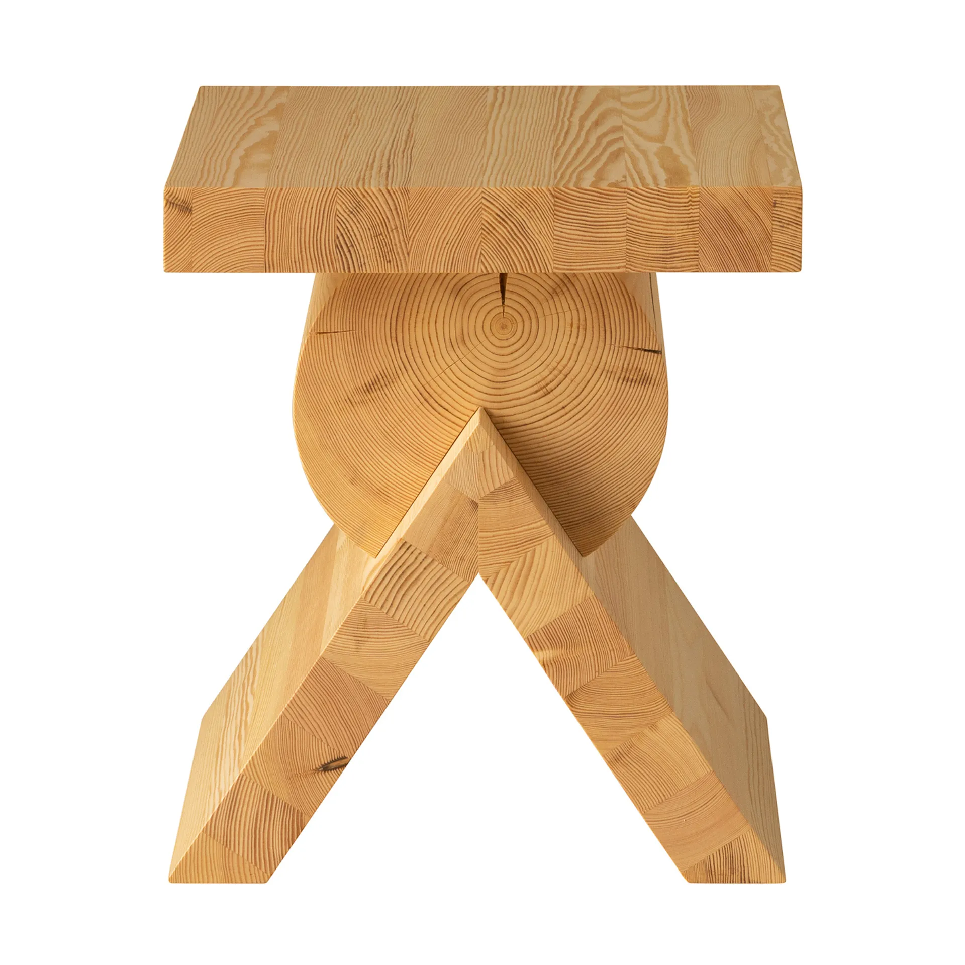 006 AA Side Table sidobord, Matt oljevaxad furu, 40x40x45 cm Vaarnii