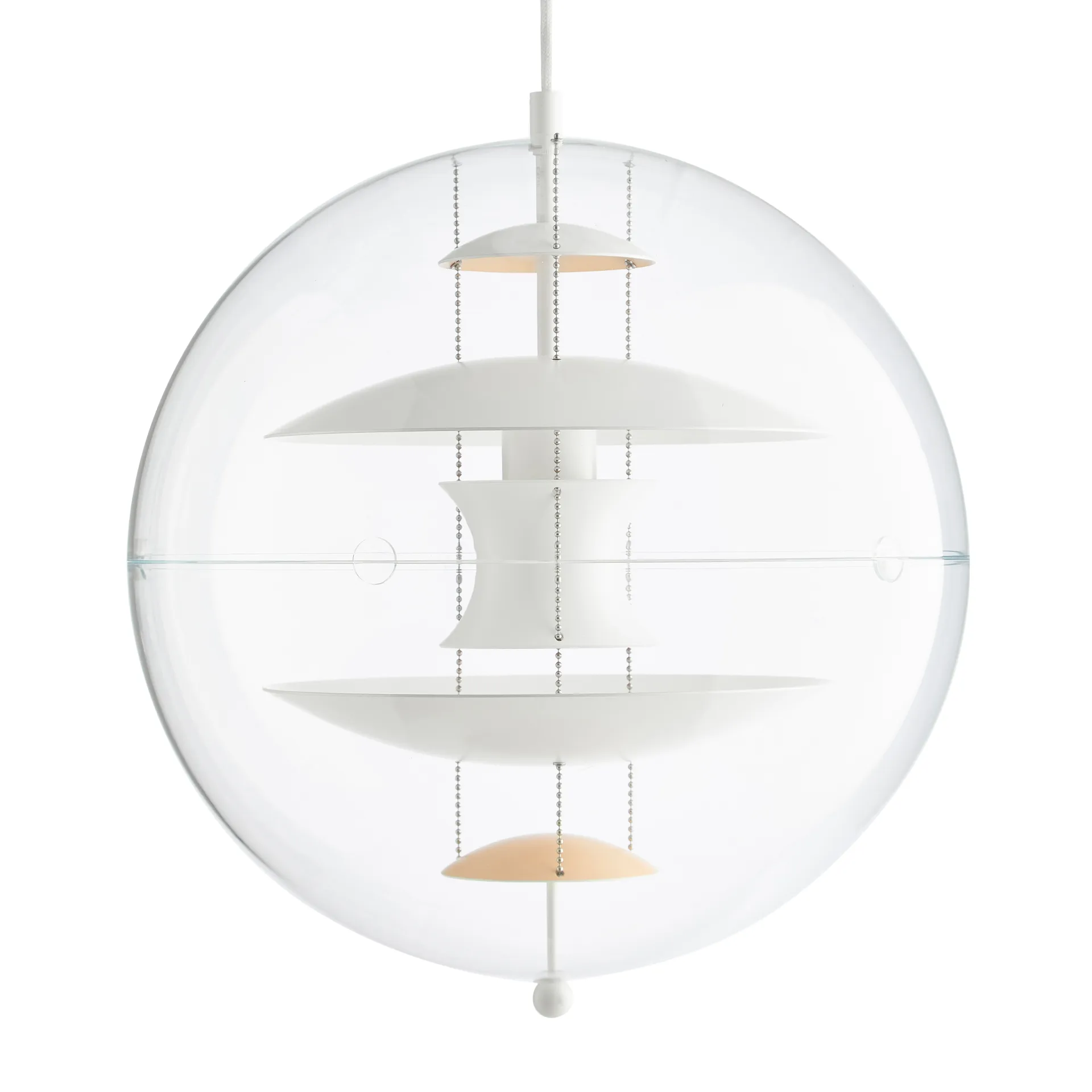VP Globe Warm Peach taklampa, Ø40 cm Verpan
