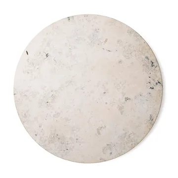 Vipp494 Cabin matbord Ø130 cm - Light Jura marble-dark oak - Vipp