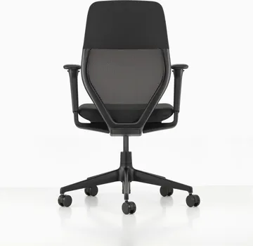 ACX Light kontorsstol justerbara armstöd mjuka hjul broms - Nero-deep black - Vitra