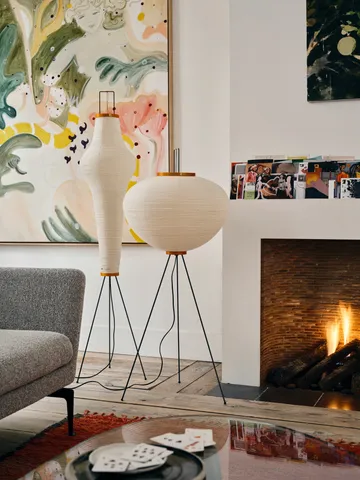 Akari 14A golvlampa 158 cm - Vit - Vitra