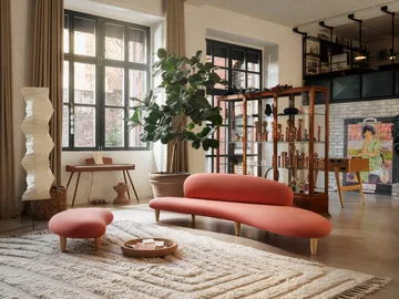 Akari UF4-33N golvlampa 190 cm - Vit - Vitra
