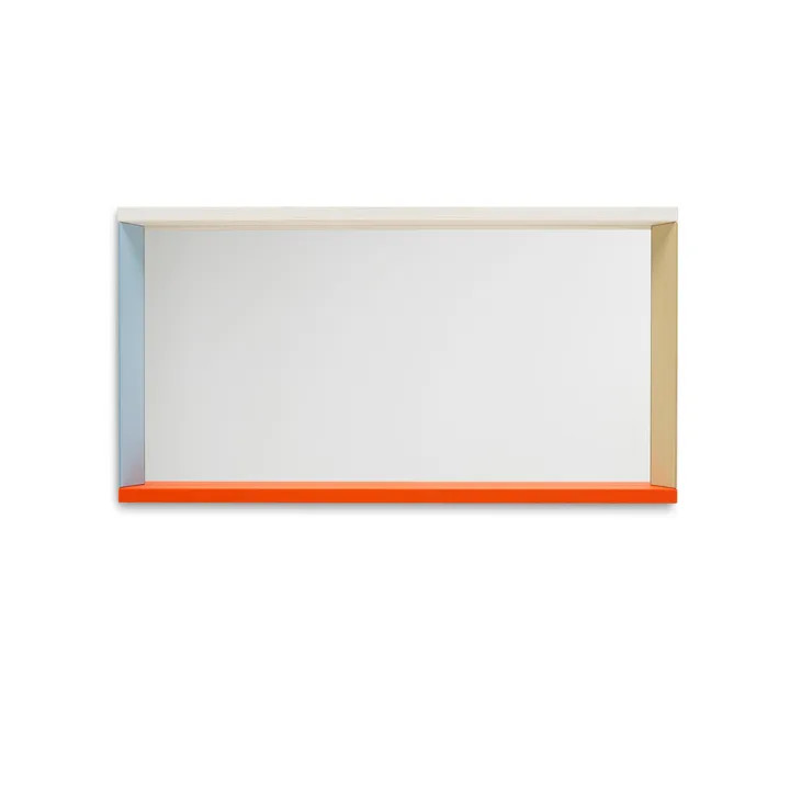 Colour Frame Mirror väggspegel medium - Blue-orange - Vitra