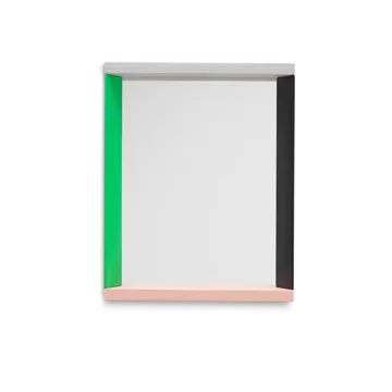 Colour Frame Mirror väggspegel small - Green-pink - Vitra