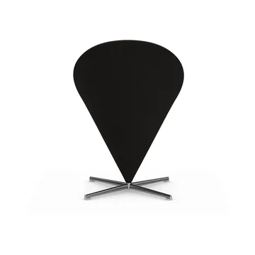 Cone Chair stol - Cento pine green/black-rostfritt stål - Vitra