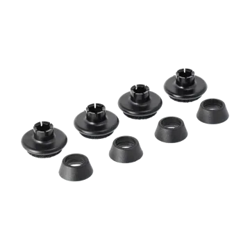 Eames Chair DSR/DAR stålstativ golvskydd 4-pack - Med filt (för hårda underlag) - Vitra