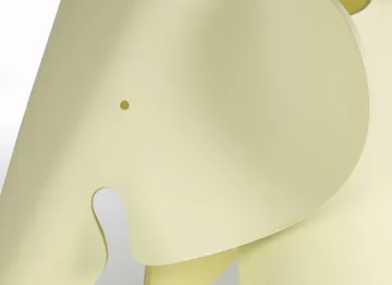Eames elephant recycled small dekoration - Canary - Vitra