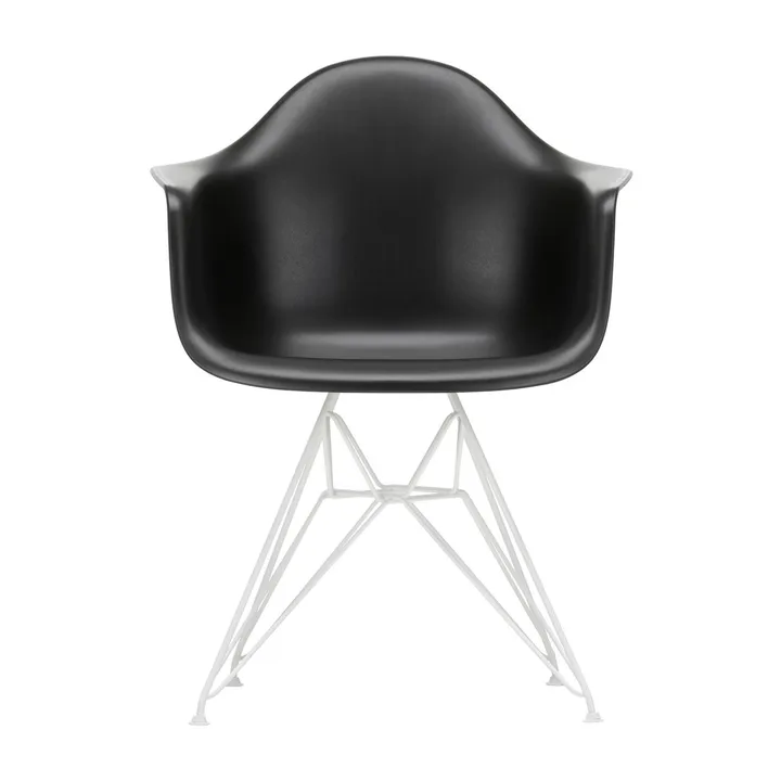 Eames Plastic Armchair RE DAR stol - 12 deep black-white - Vitra