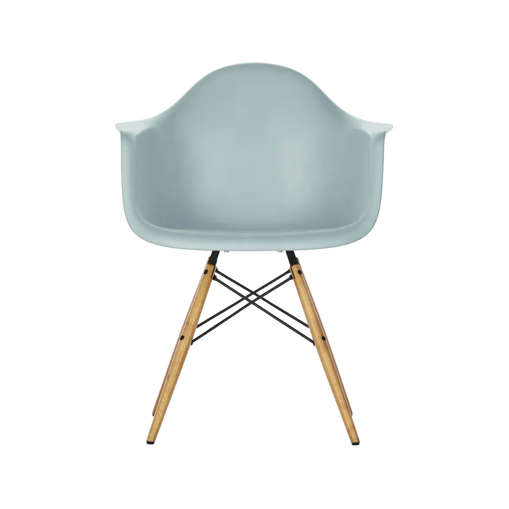 Eames Plastic Armchair RE DAW stol, 23 ice grey-ash Vitra