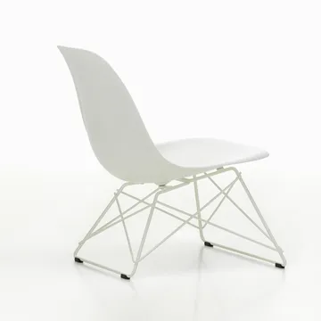 Eames Plastic Side Chair LSR loungestol - White-white - Vitra