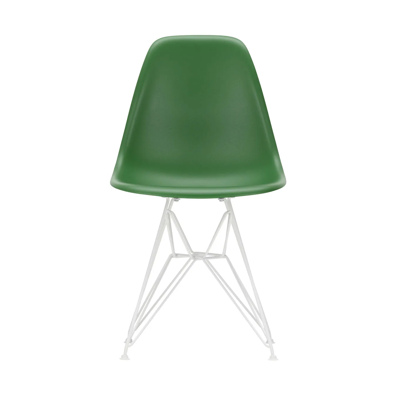Eames Plastic Side Chair RE DSR stol, 17 emerald -white Vitra
