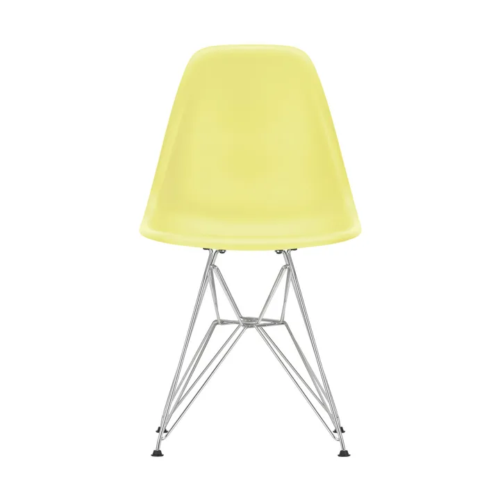 Eames Plastic Side Chair RE DSR stol - 92 citron-chrome - Vitra