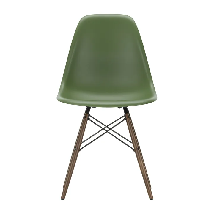 Eames Plastic Side Chair RE DSW stol - 48 forest-dark maple - Vitra