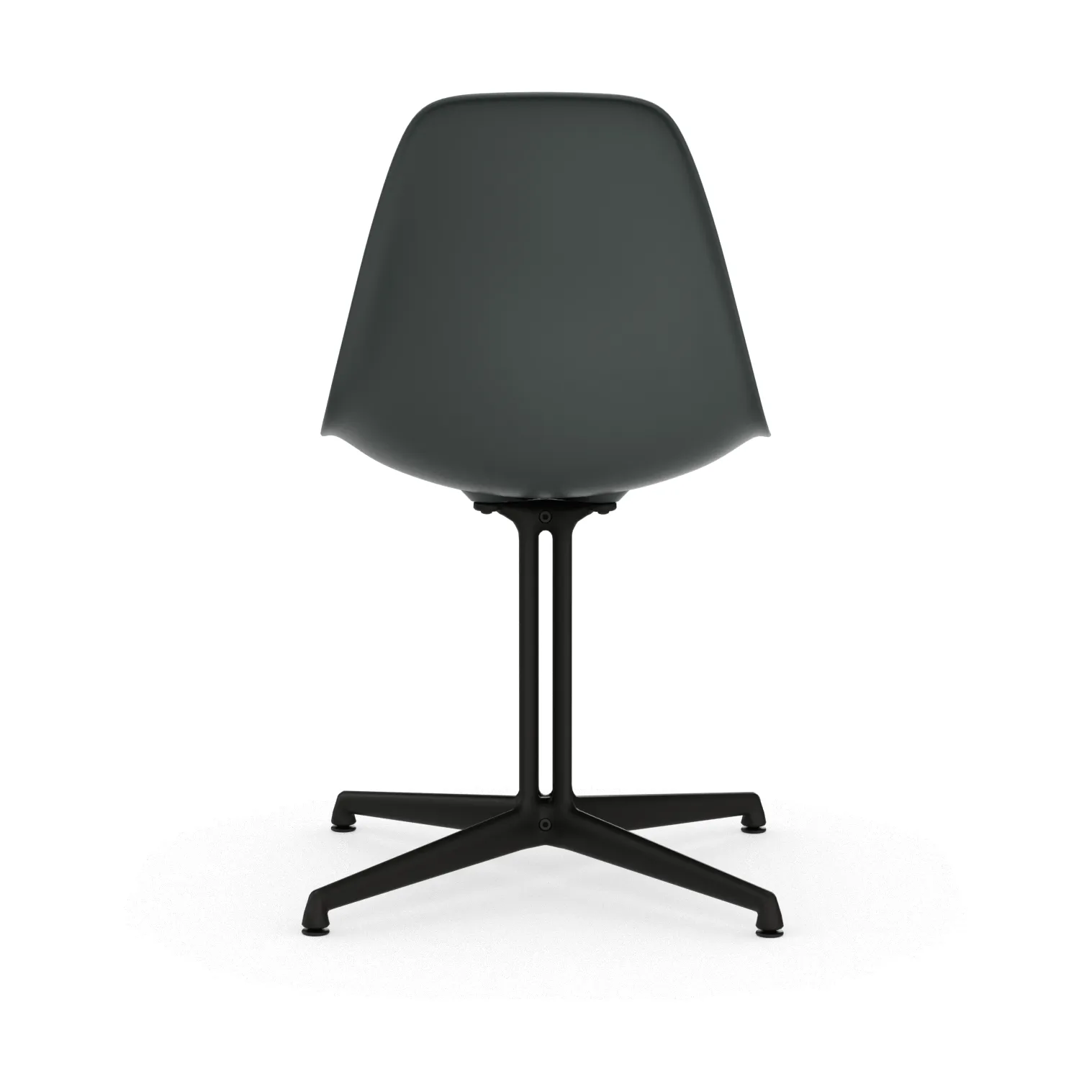 Eames Plastic Side Chair RE La Fonda base, 56 granite grey-30 basic dark powder coated Vitra