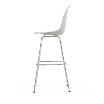 Eames Plastic Stool RE barpall - High White-chrome - Vitra