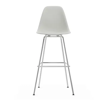 Eames Plastic Stool RE barpall - High White-chrome - Vitra