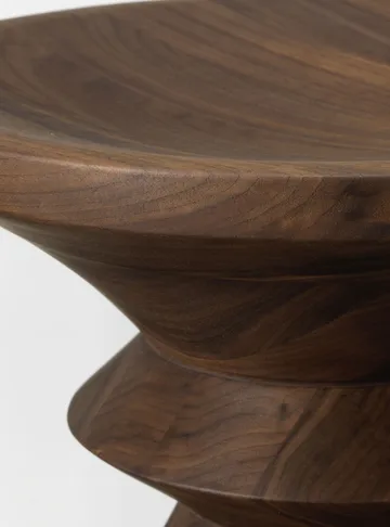 Eames Stool sittpall model A - Dark walnut - Vitra