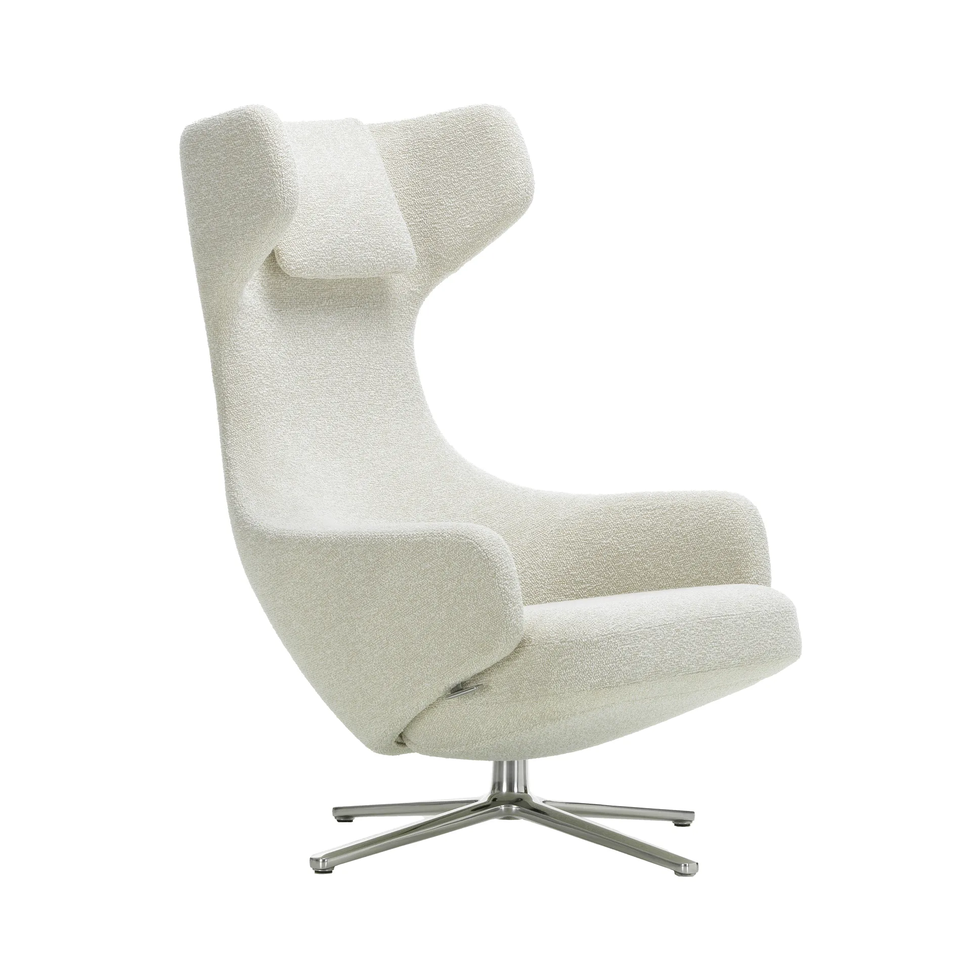Grand repos fåtölj aluminiumstativ, Nubia 01 ivory-pearl Vitra