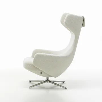 Grand repos fåtölj aluminiumstativ - Nubia 01 ivory-pearl - Vitra