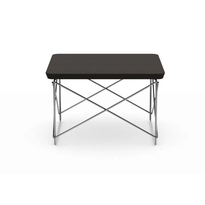LTR occasional table sidobord - Dark oak-stainless steel - Vitra