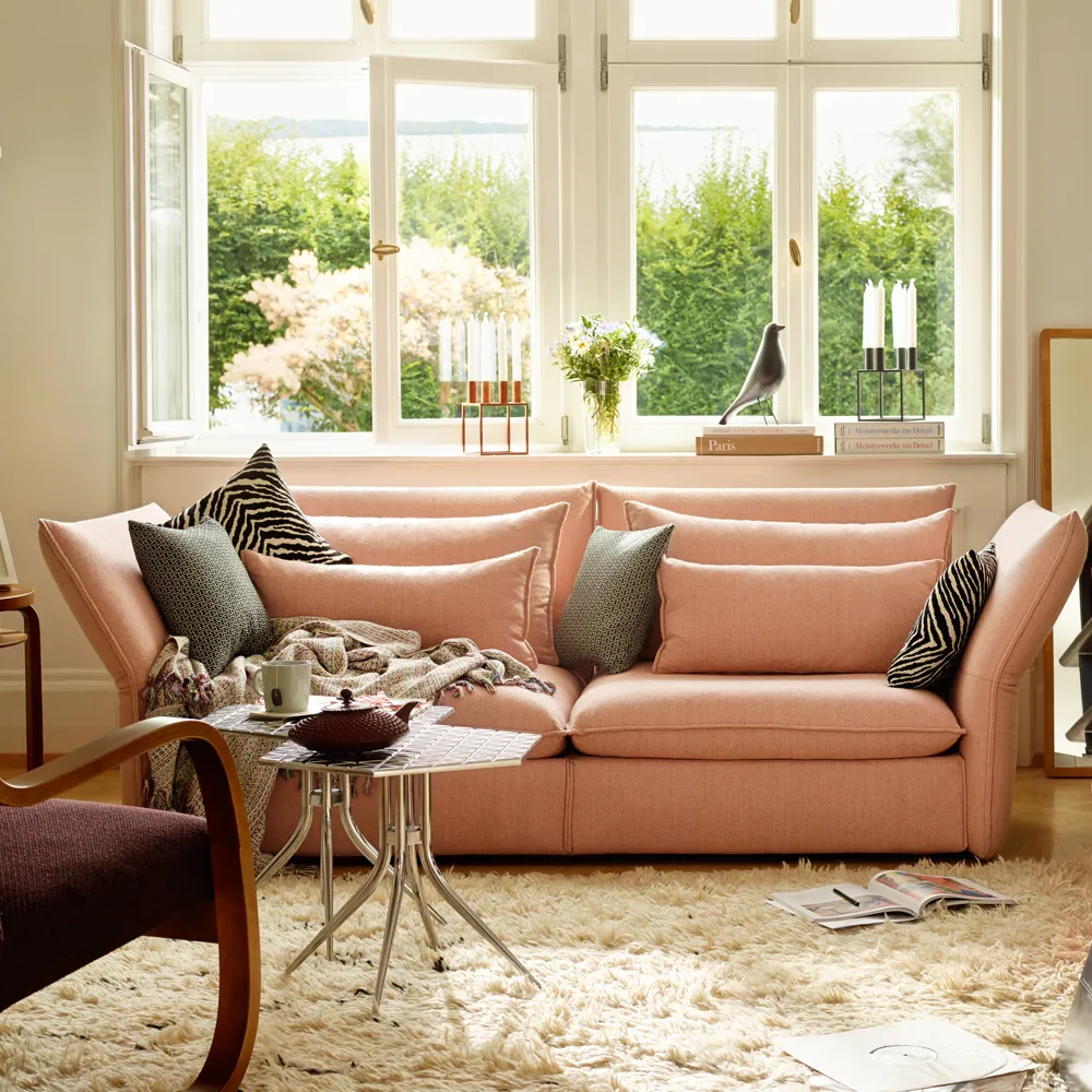 Mariposa 3-sits soffa, Iroko 08 mörkgrå Vitra
