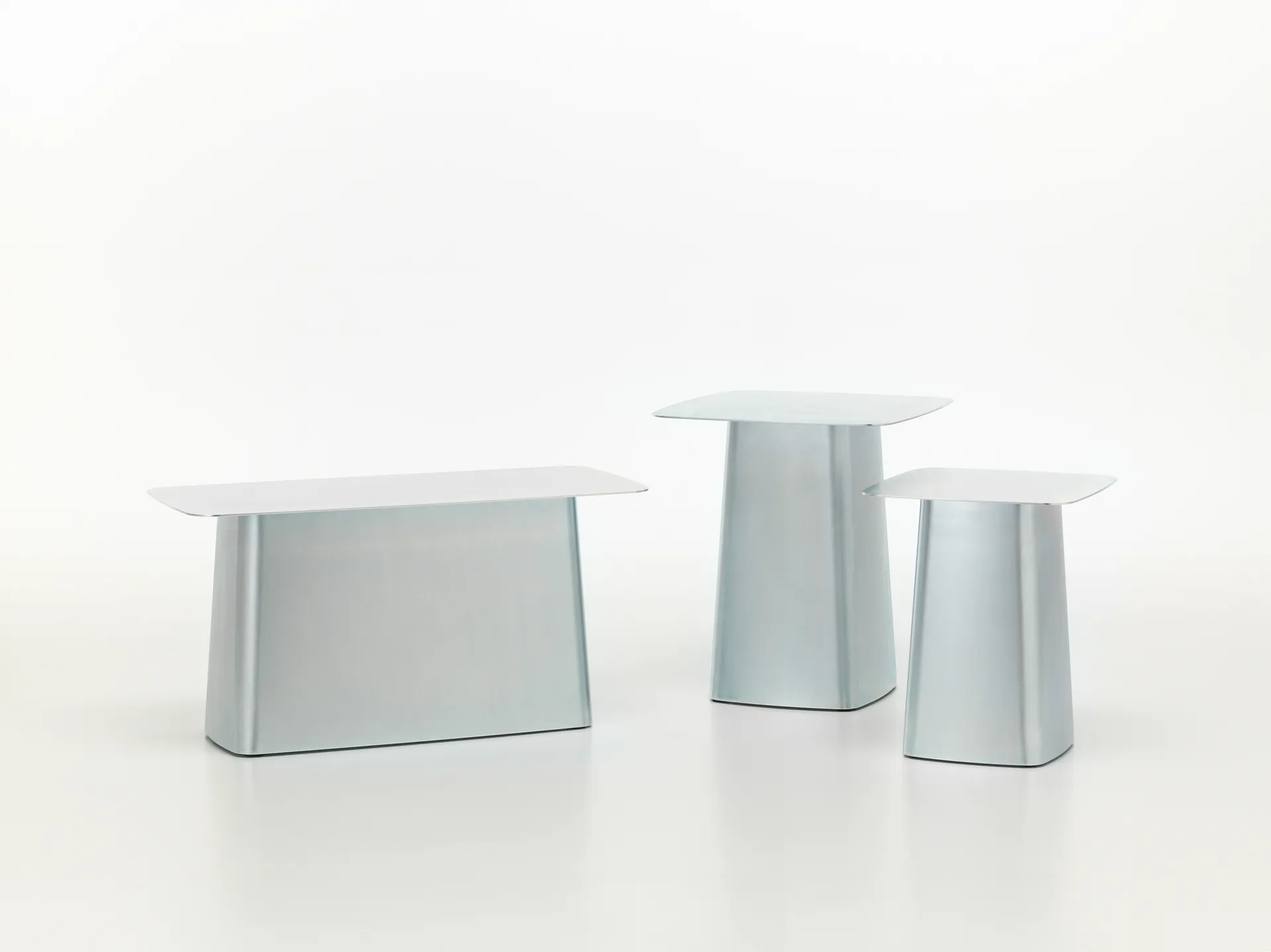 Metal large sidobord, Galvaniserad zink Vitra