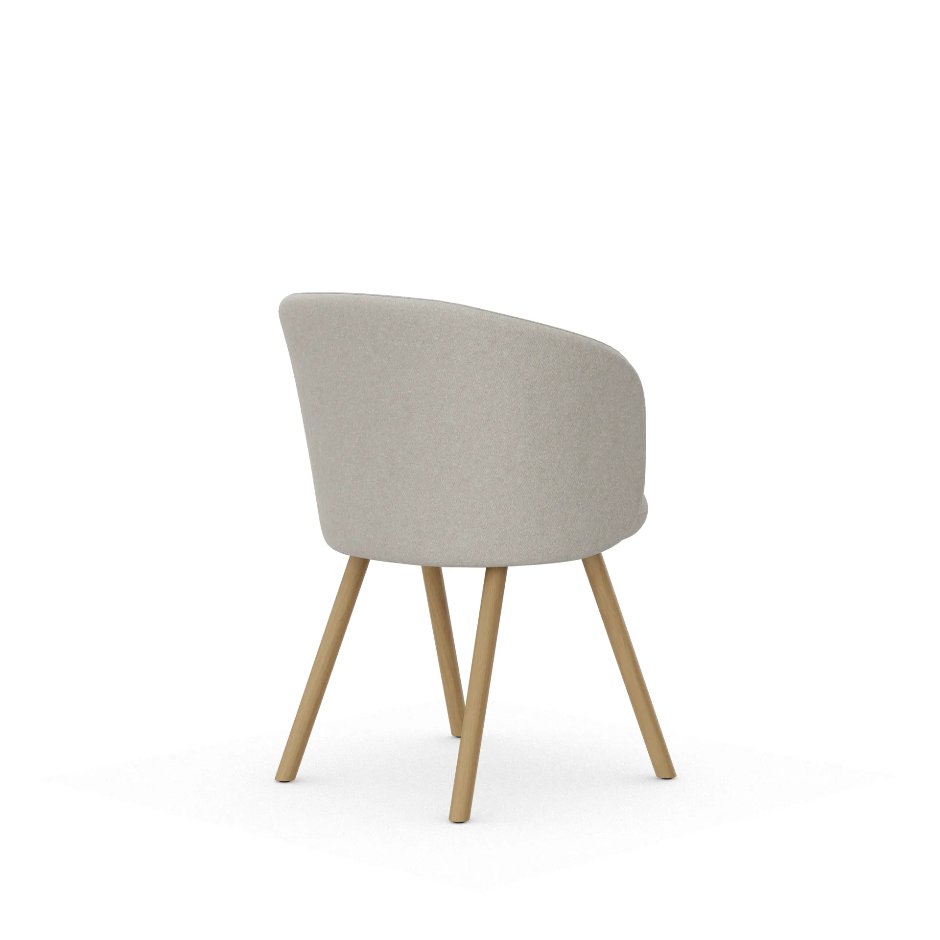 Mikado karmstol, Nubia Ivory-pearl-natural oak Vitra