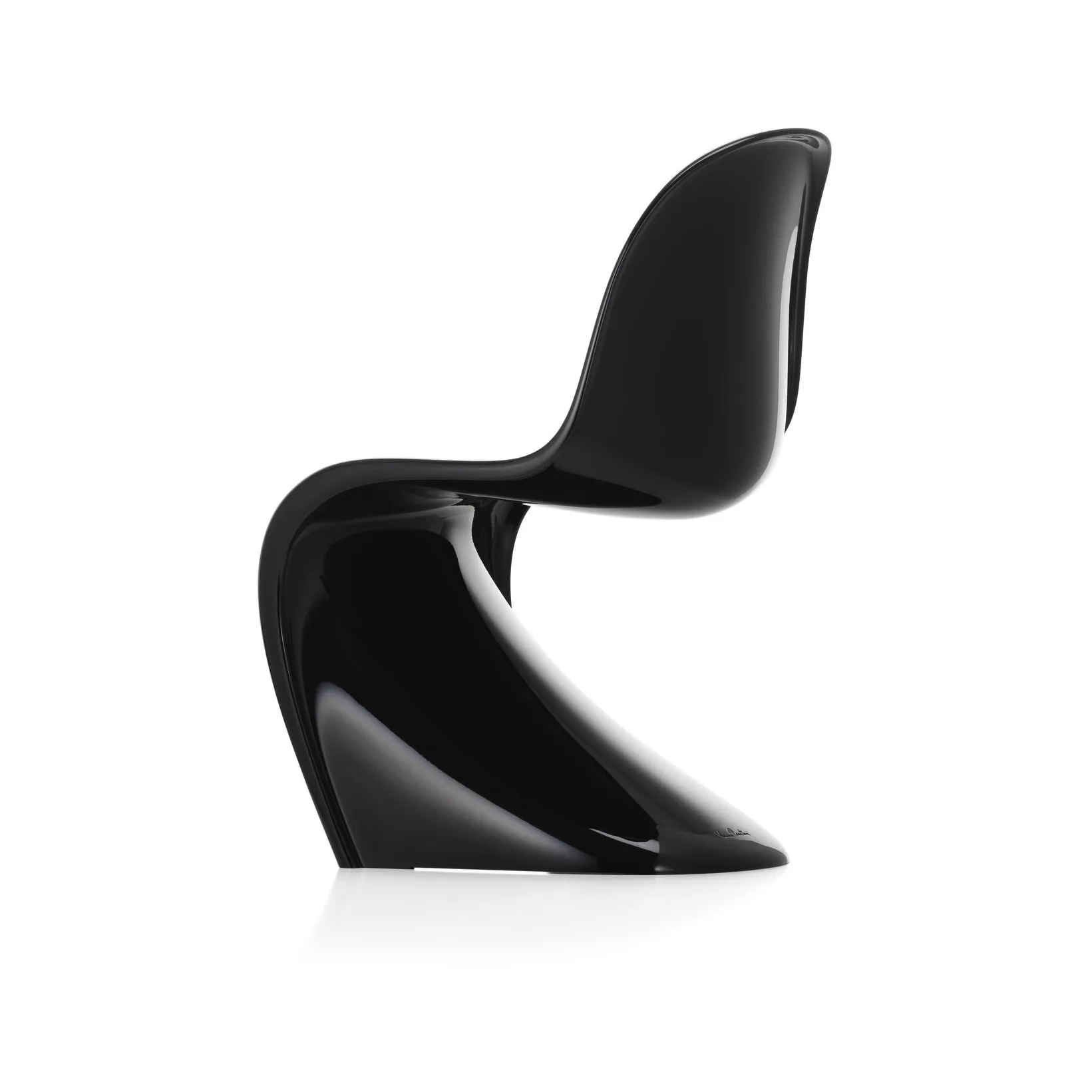 Panton chair classic stol, Black Vitra