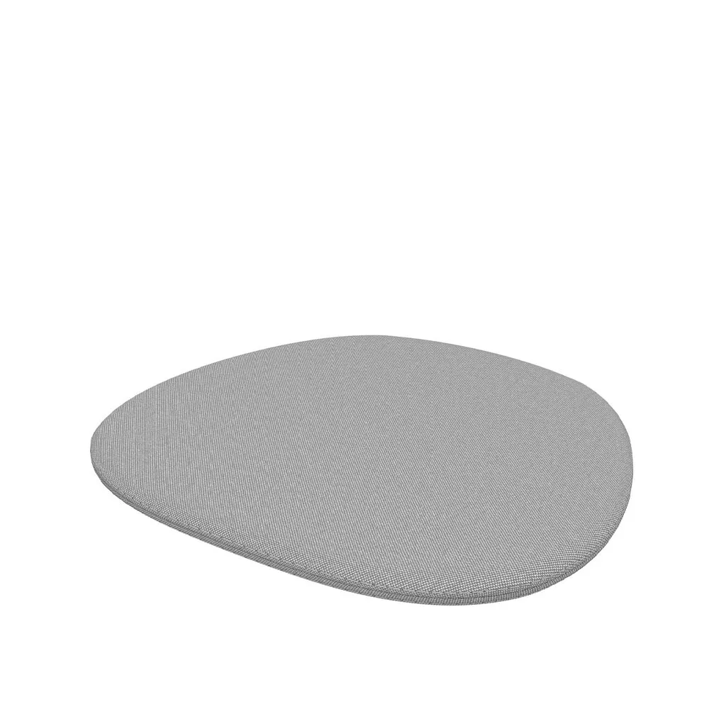 Soft Seats type B dyna, tyg plano 05 cream white/sierra grey, antislip baksida Vitra