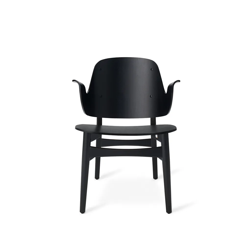 Gesture loungestol, bok svartlack Warm Nordic