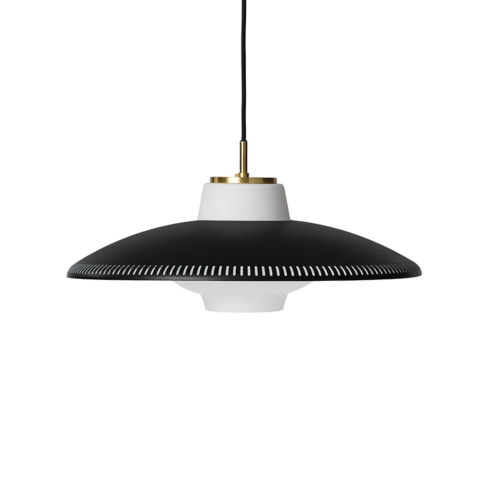 Opal Shade pendel, black noir, sandblästrad opal Warm Nordic