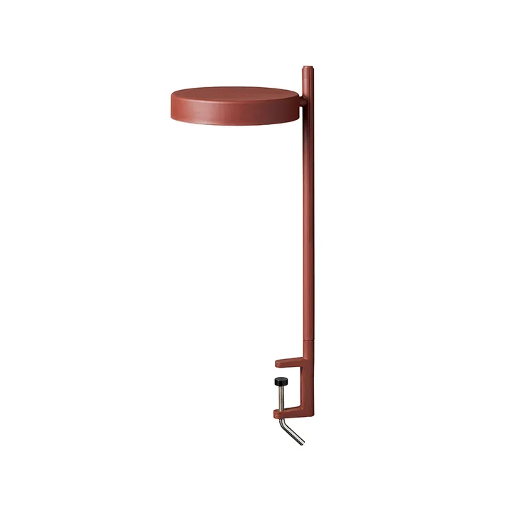 w182 Pastille c2 bordslampa - oxide red, lång arm, klämfäste - Wastberg+