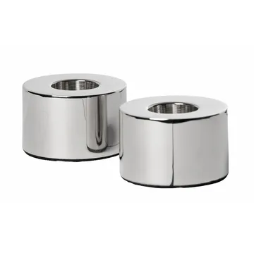 Helix ljusstake 2-pack - Blank krom - Watt & Veke