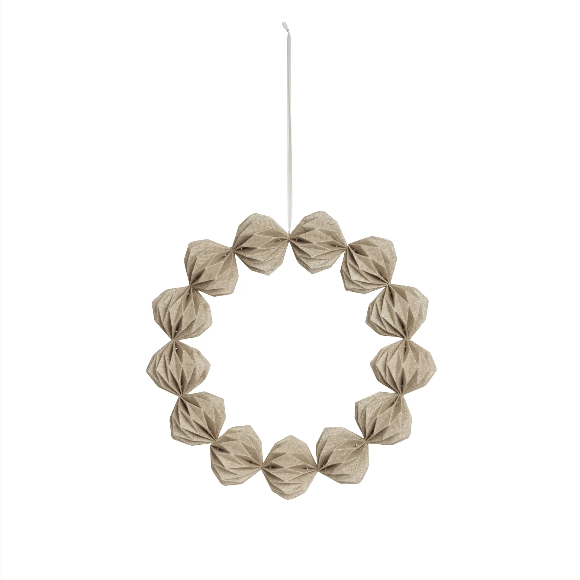 Linn krans Ø40 cm, Natural Watt & Veke
