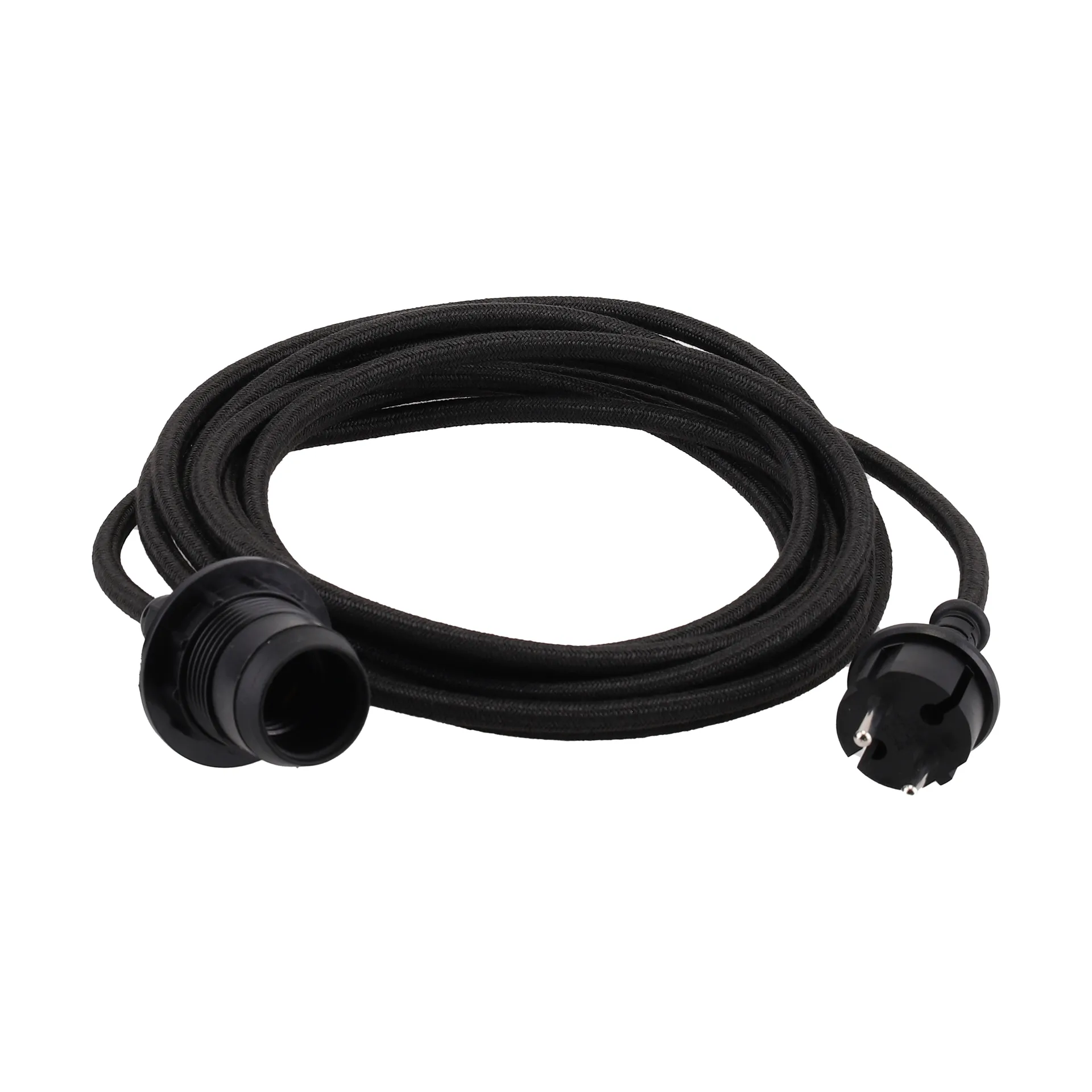 Outdoor kabelset, Black, 500 cm, E27 Watt & Veke